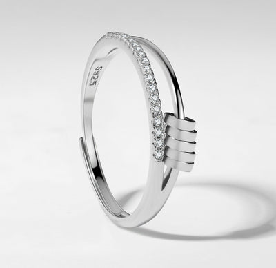 925 Ayar Gümüş Tranquility Kaydırmalı Stres Yüzüğü